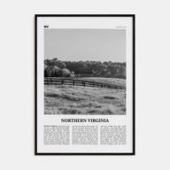 Northern Virginia Travel B&W Poster