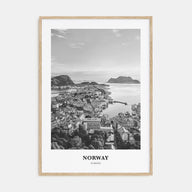 Norway Portrait B&W Poster