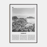 Norway Travel B&W Poster