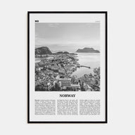 Norway Travel B&W Poster