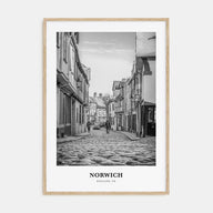 Norwich Portrait B&W Poster