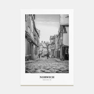 Norwich Portrait B&W Poster