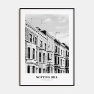 Notting Hill Portrait B&W Poster
