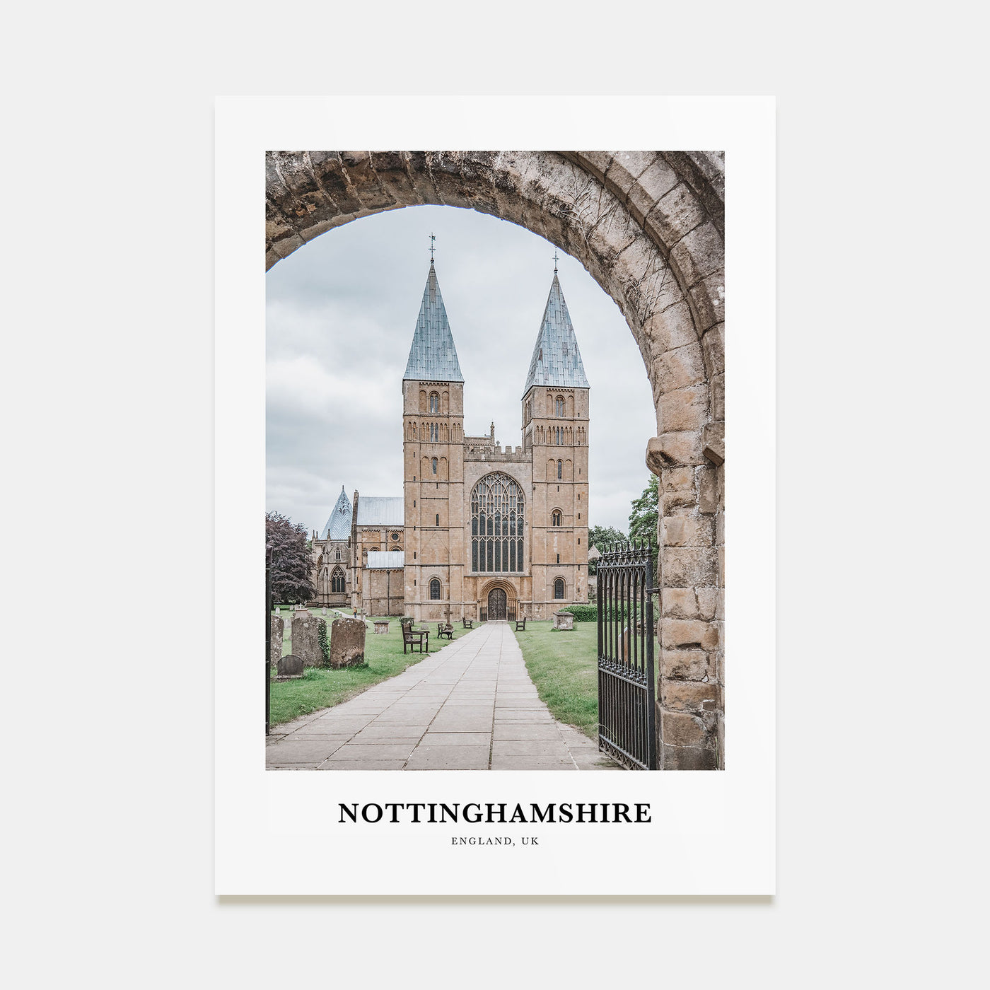Nottinghamshire Portrait Color Poster