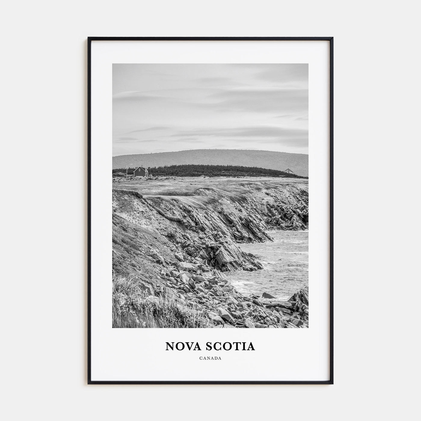 Nova Scotia Portrait B&W Poster