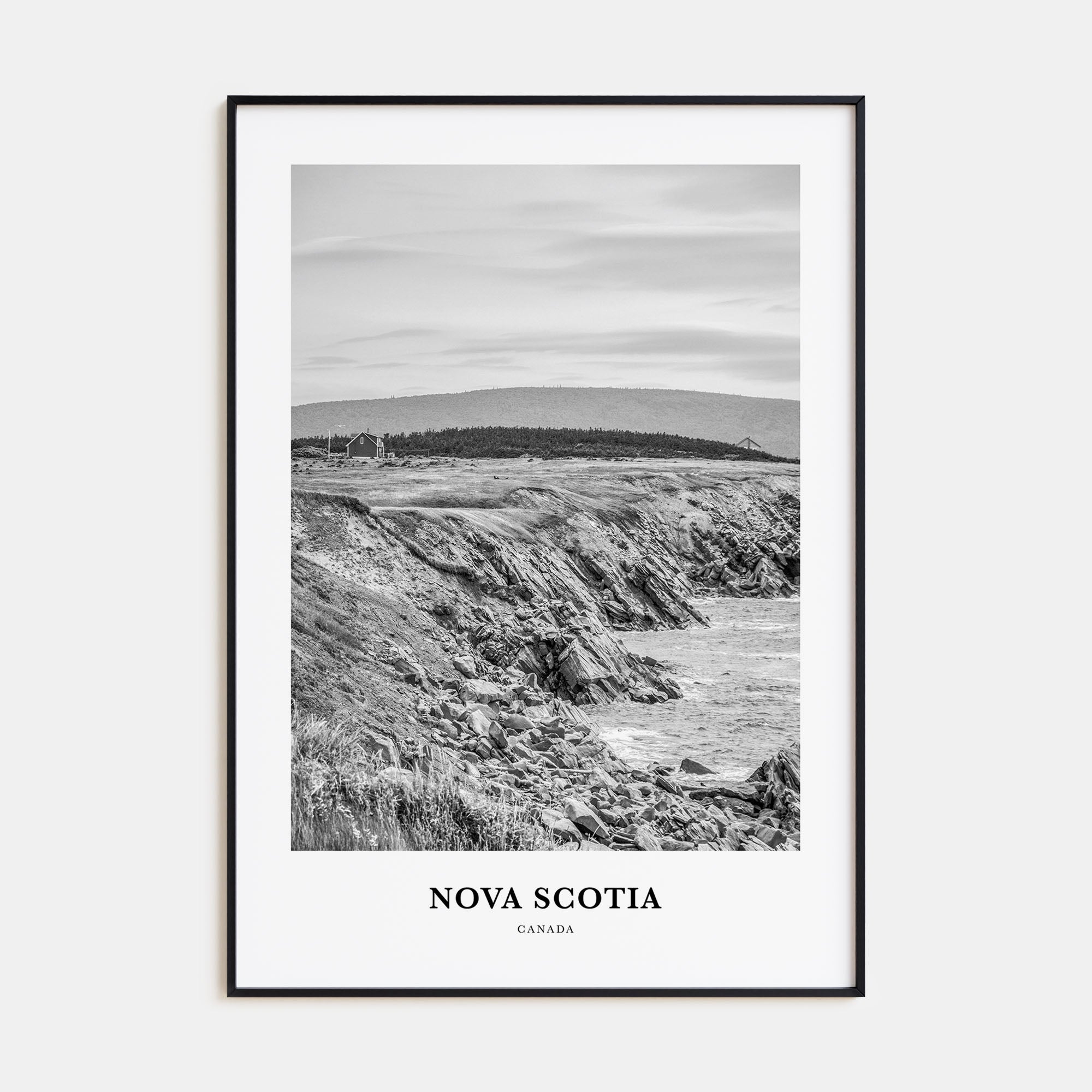 Nova Scotia Portrait B&W Poster