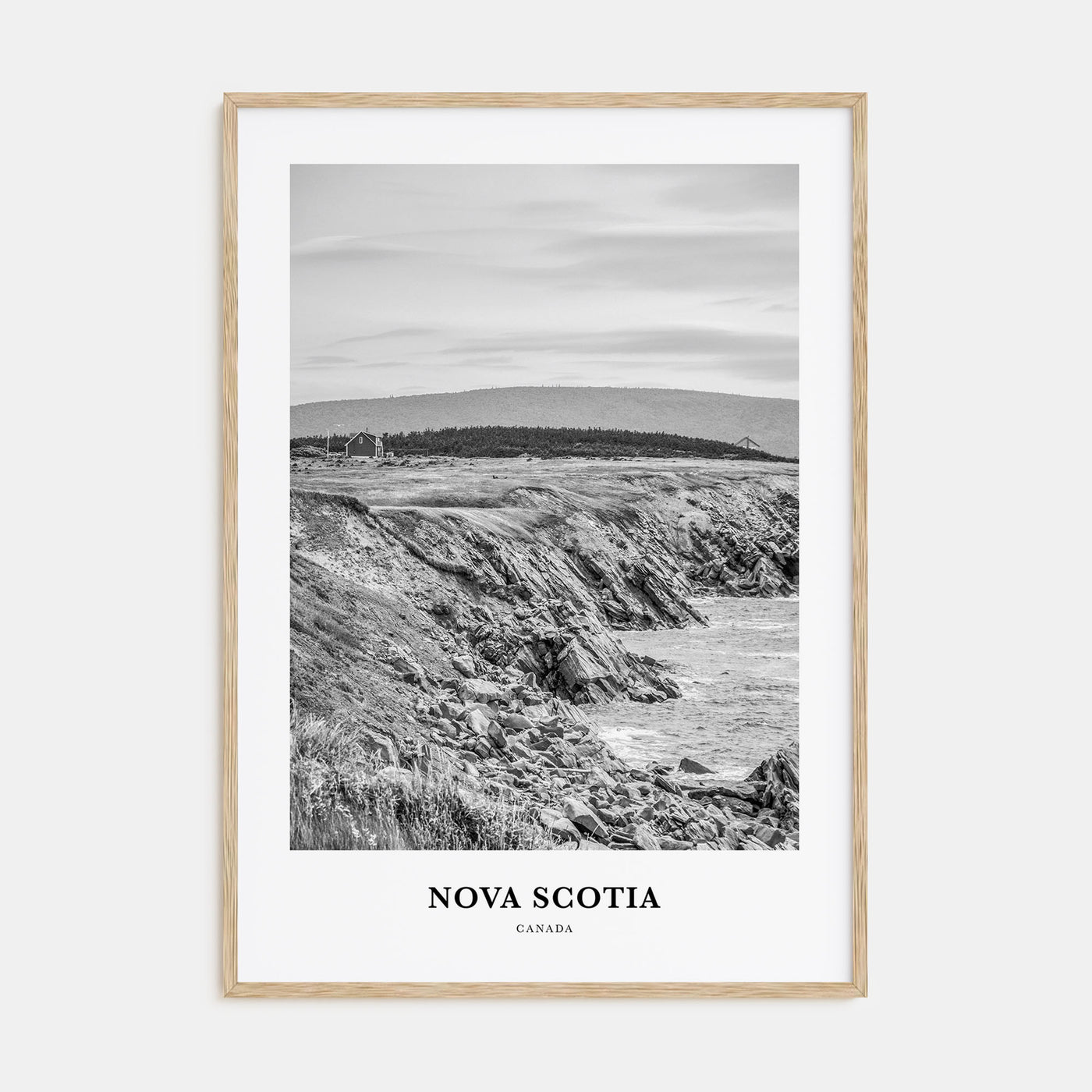 Nova Scotia Portrait B&W Poster