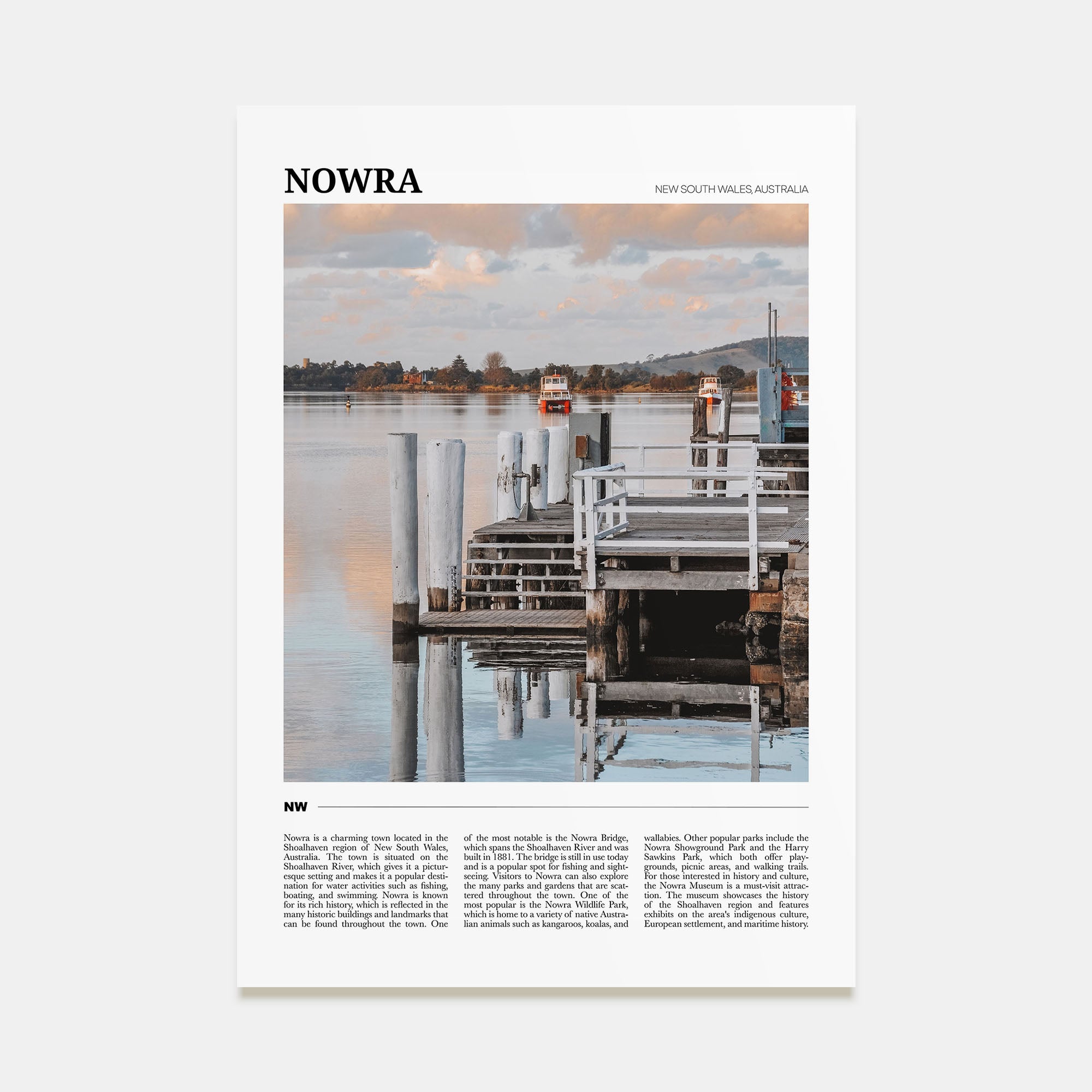 Nowra Travel Color Poster