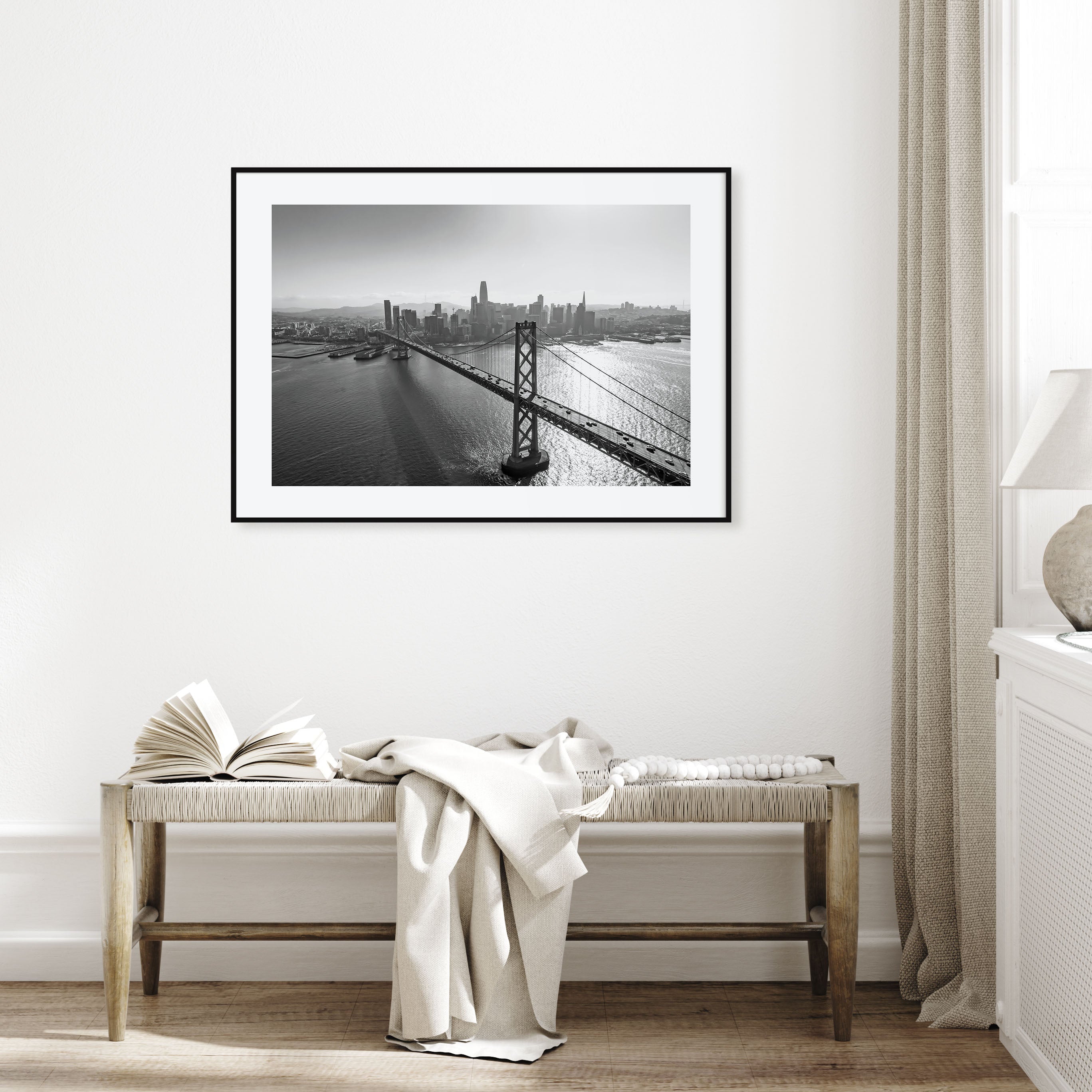 Oakland Landscape B&W Poster