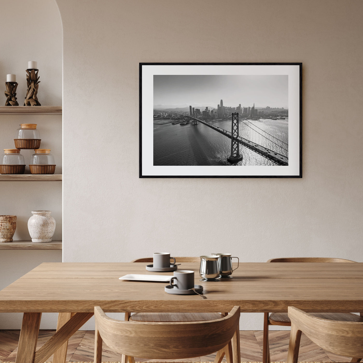 Oakland Landscape B&W Poster