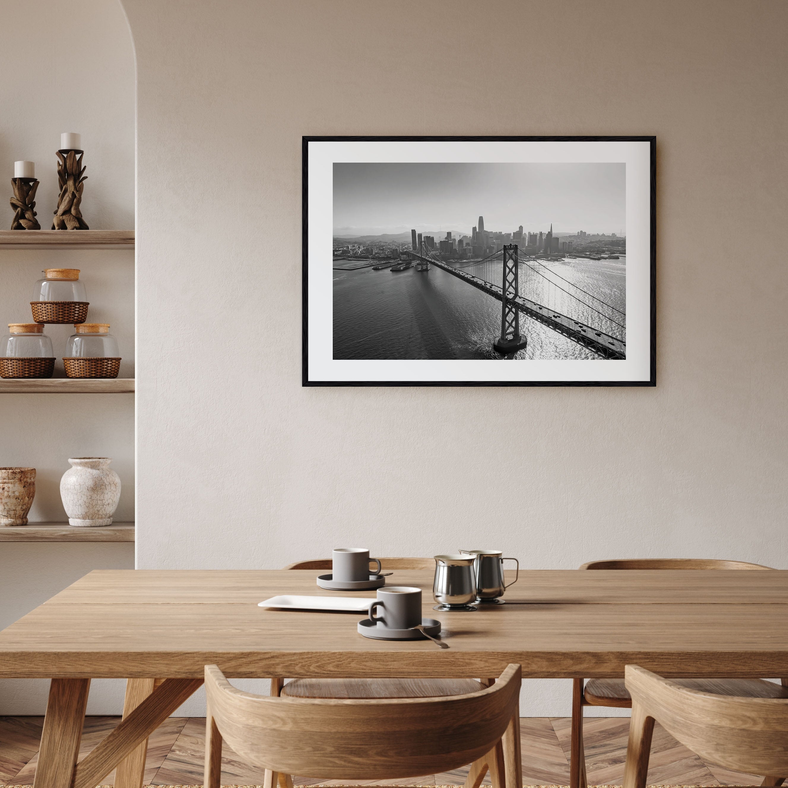 Oakland Landscape B&W Poster