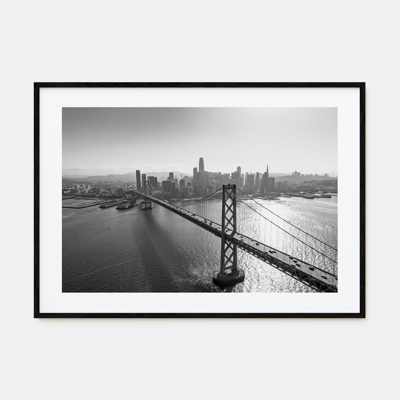 Oakland Landscape B&W Poster