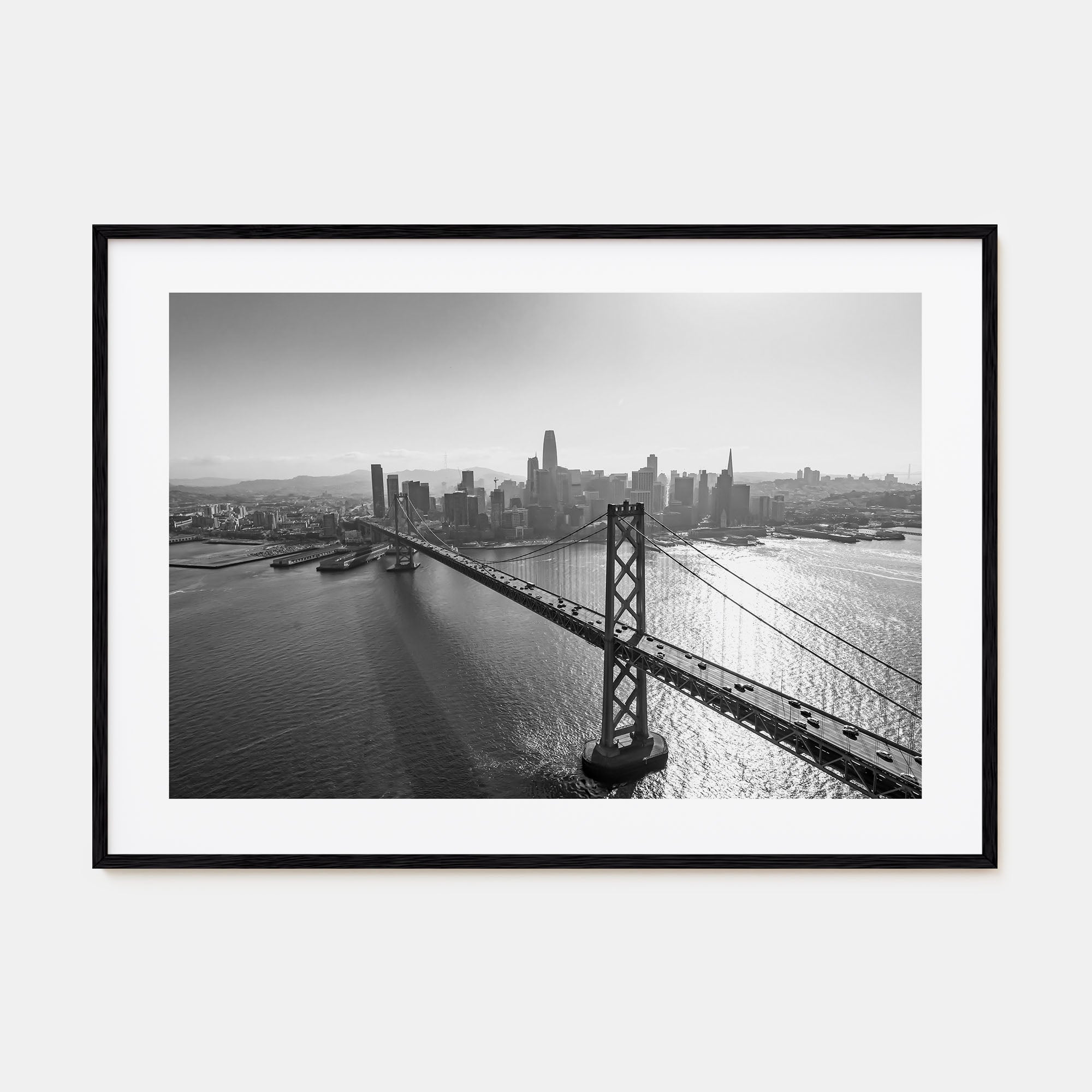 Oakland Landscape B&W Poster