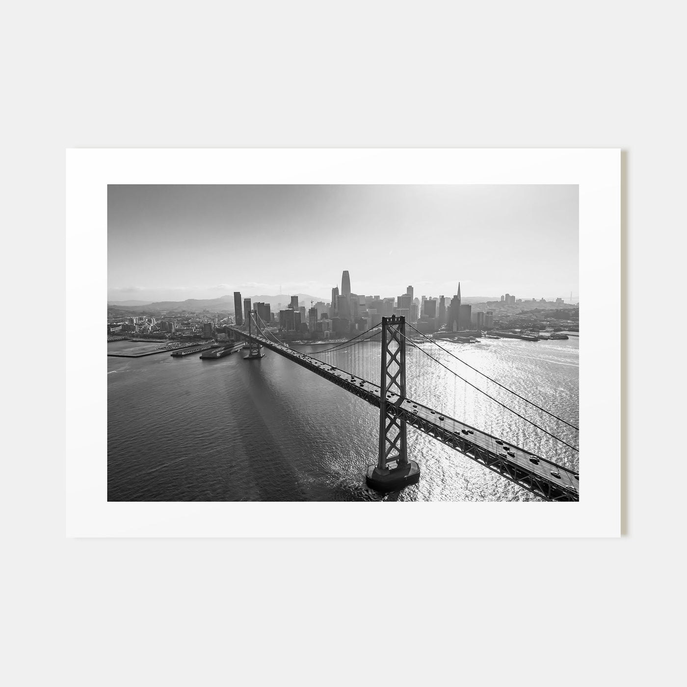 Oakland Landscape B&W Poster