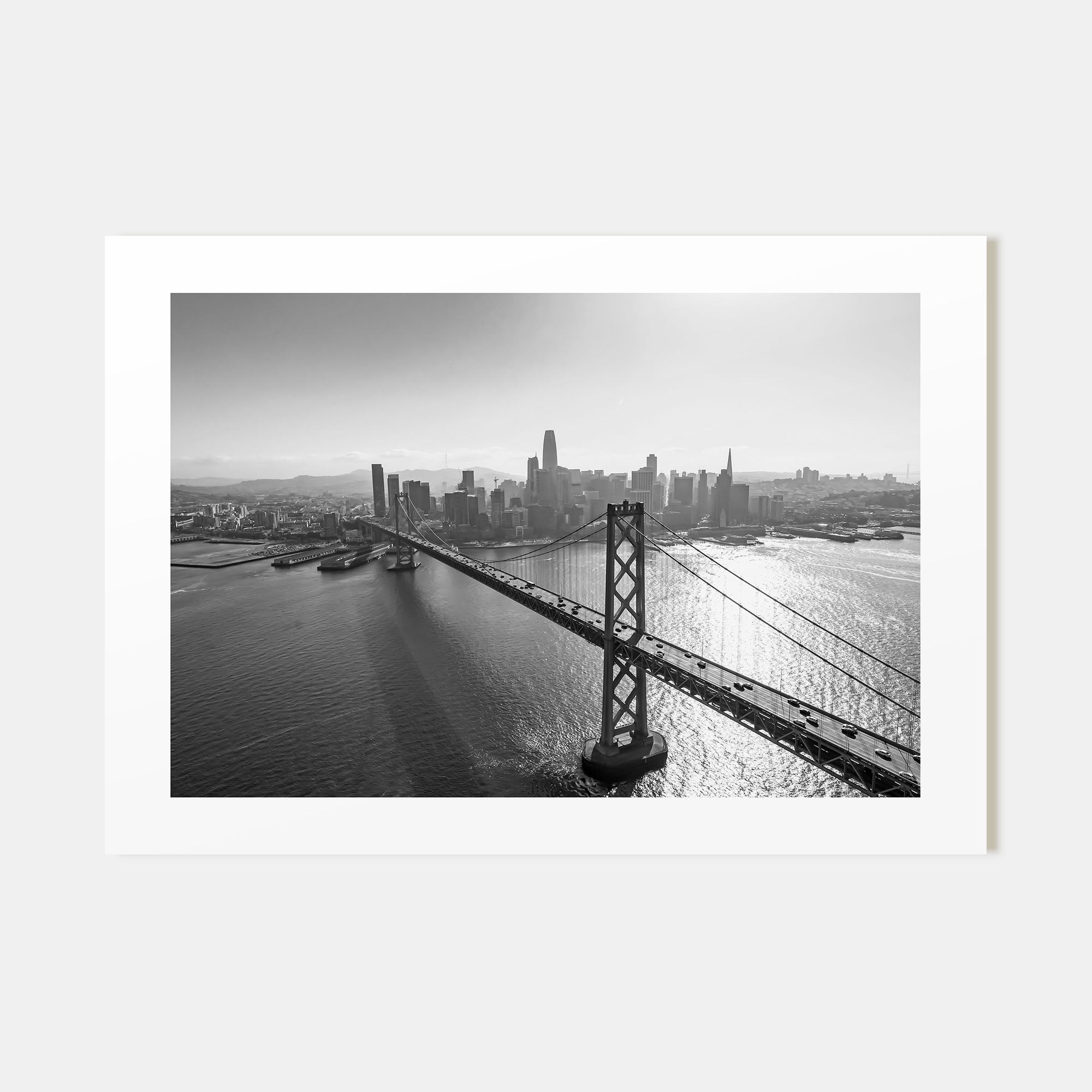 Oakland Landscape B&W Poster