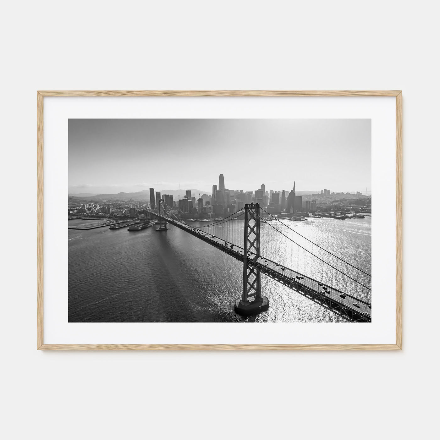 Oakland Landscape B&W Poster