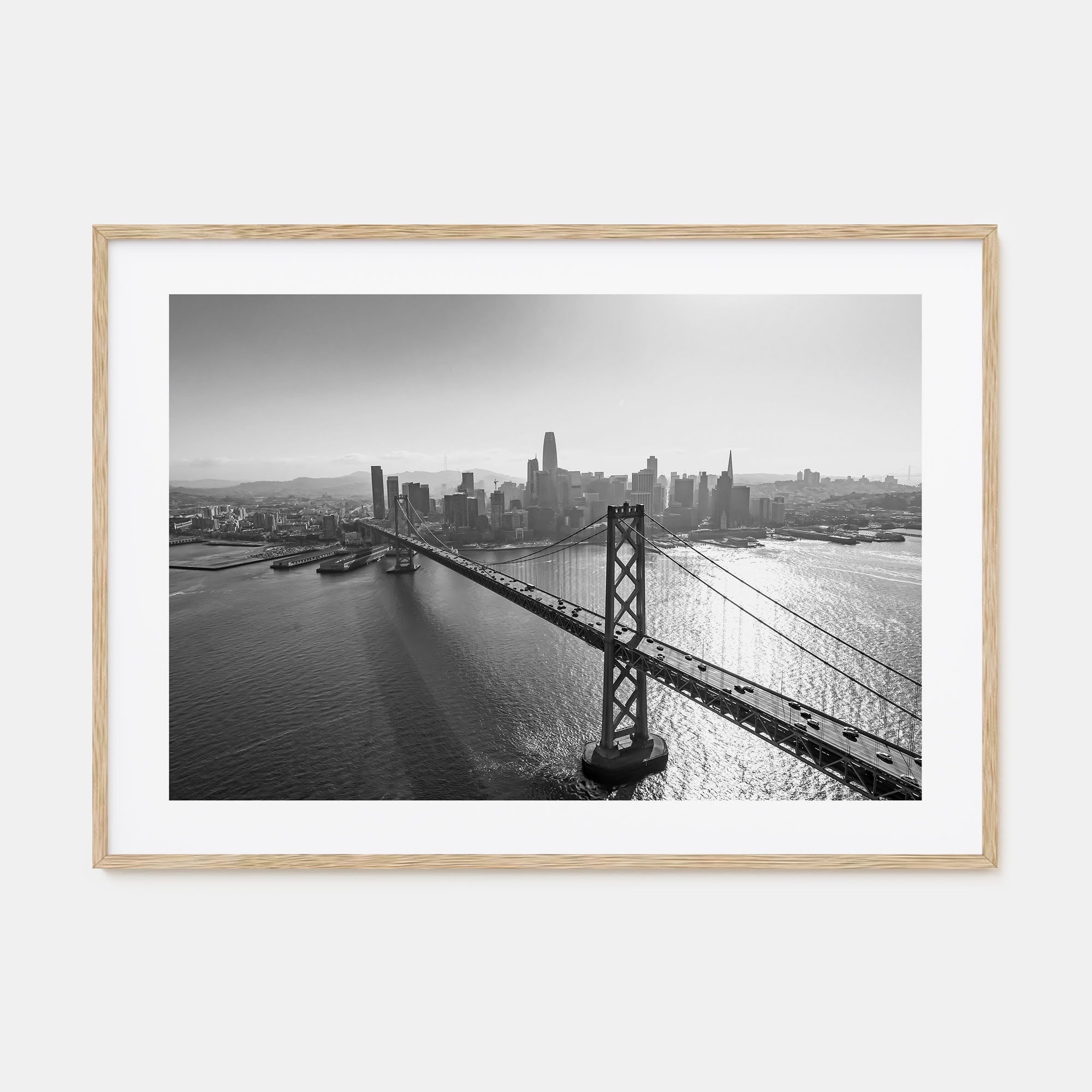 Oakland Landscape B&W Poster