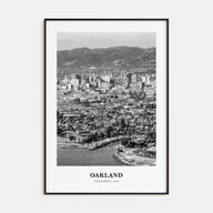 Oakland Portrait B&W No 2 Poster