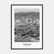 Oakland Portrait B&W No 2 Poster