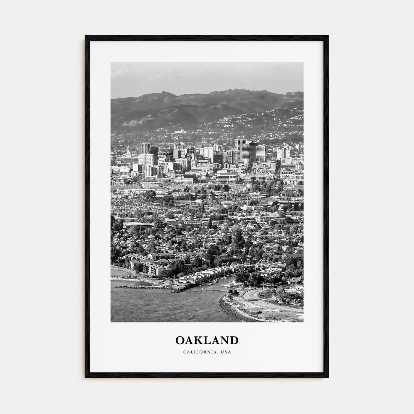 Oakland Portrait B&W No 2 Poster