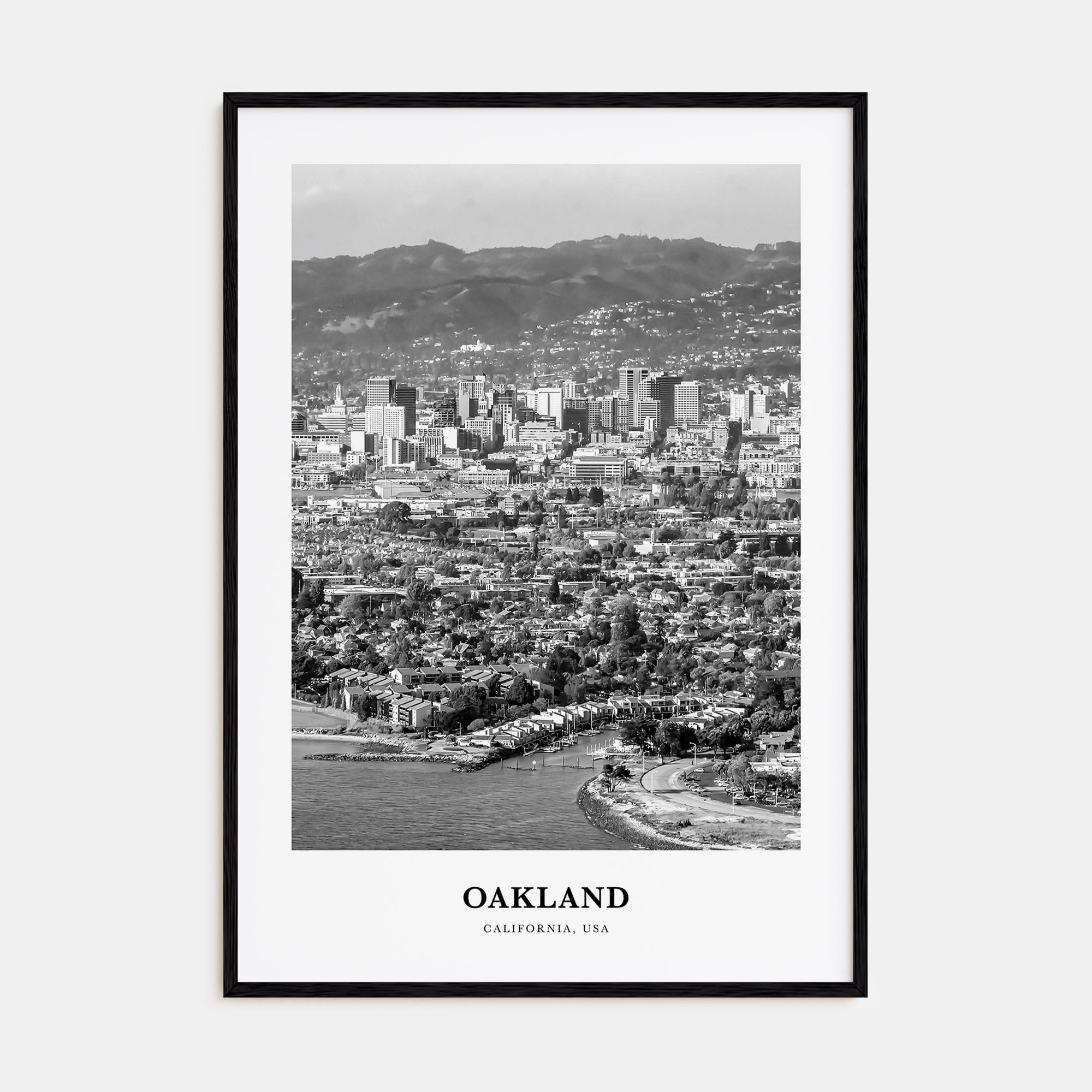 Oakland Portrait B&W No 2 Poster