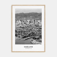 Oakland Portrait B&W No 2 Poster