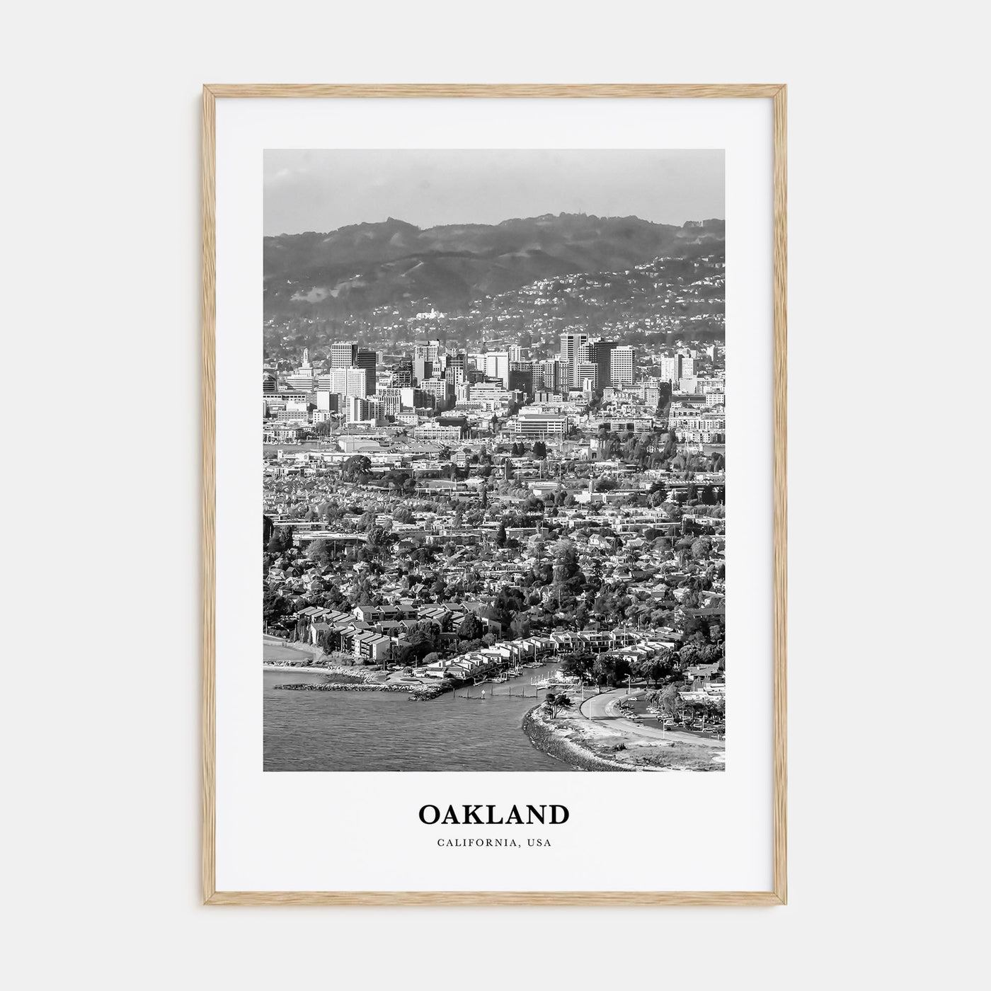 Oakland Portrait B&W No 2 Poster