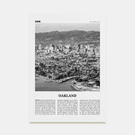 Oakland Travel B&W No 1 Poster