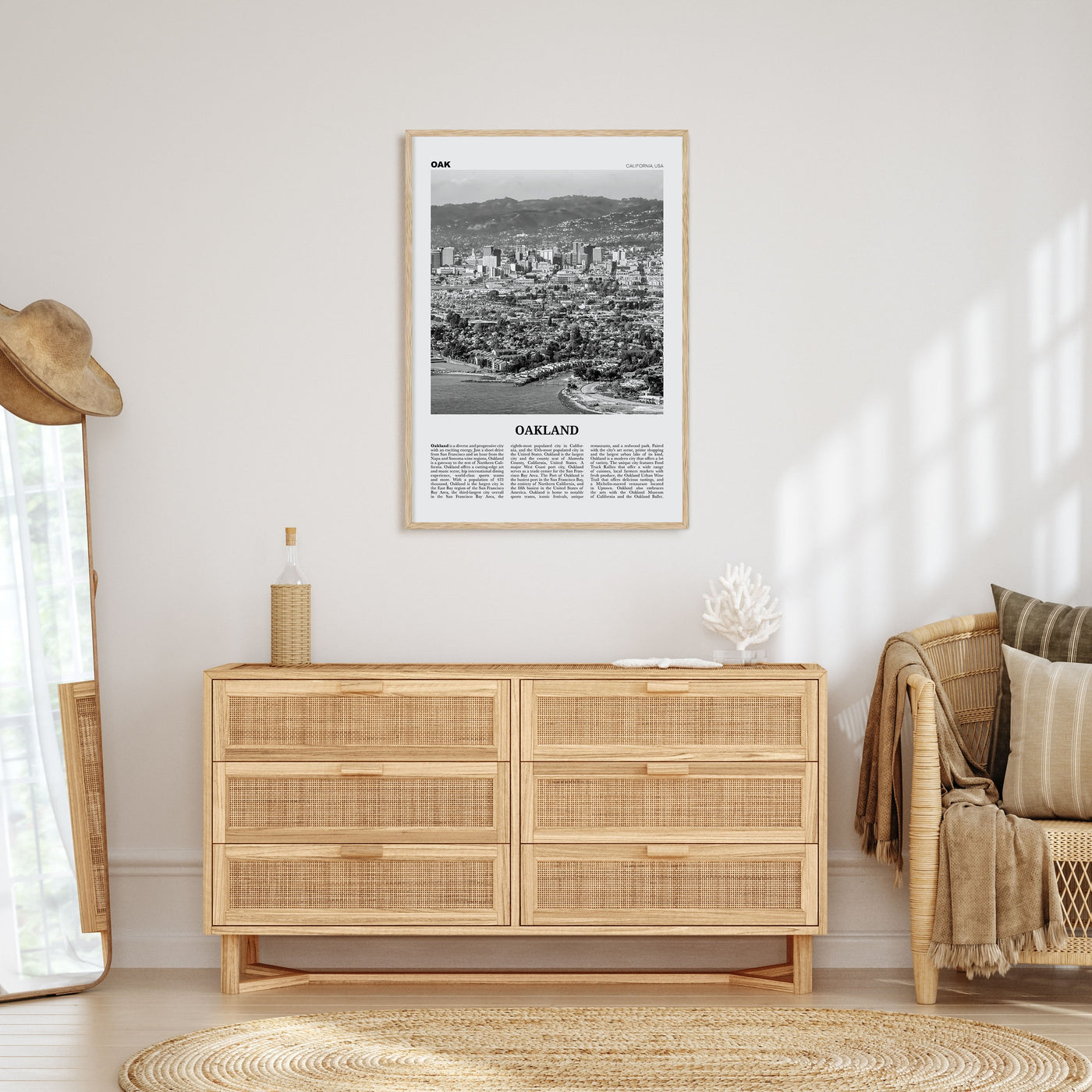 Oakland Travel B&W No 1 Poster