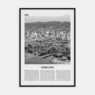 Oakland Travel B&W No 1 Poster