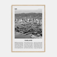 Oakland Travel B&W No 1 Poster