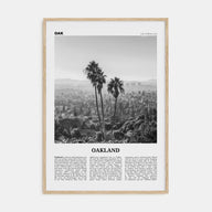 Oakland Travel B&W No 2 Poster