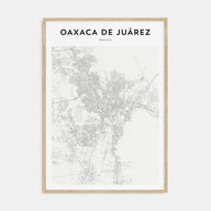 Oaxaca de Juárez  Map Portrait Poster