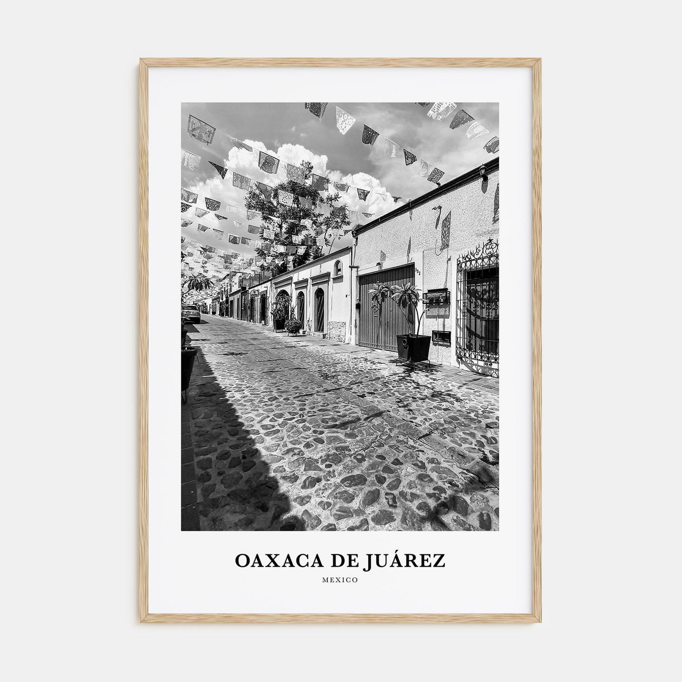 Oaxaca de Juárez Portrait B&W Poster