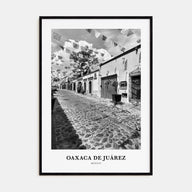 Oaxaca de Juárez Portrait B&W Poster