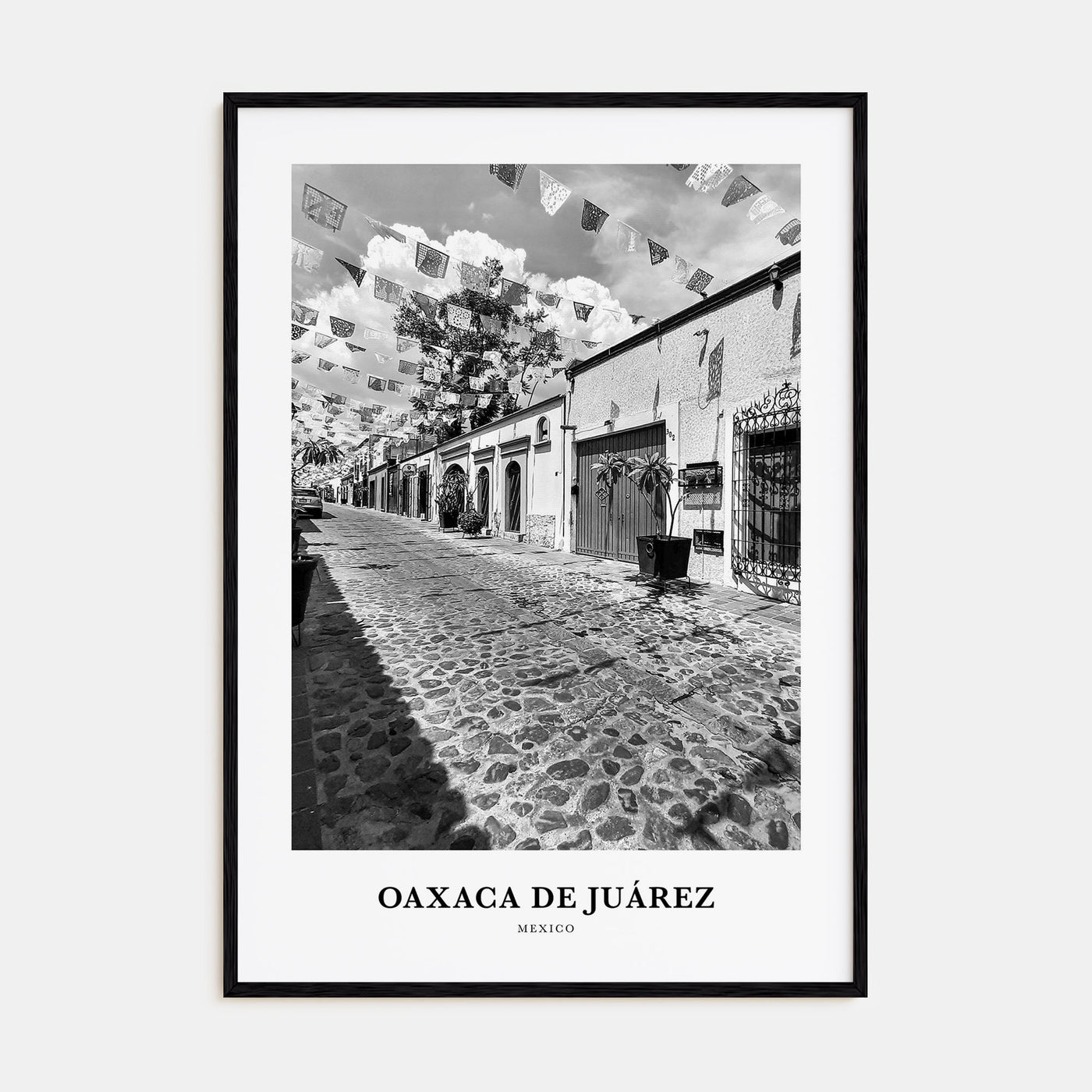 Oaxaca de Juárez Portrait B&W Poster