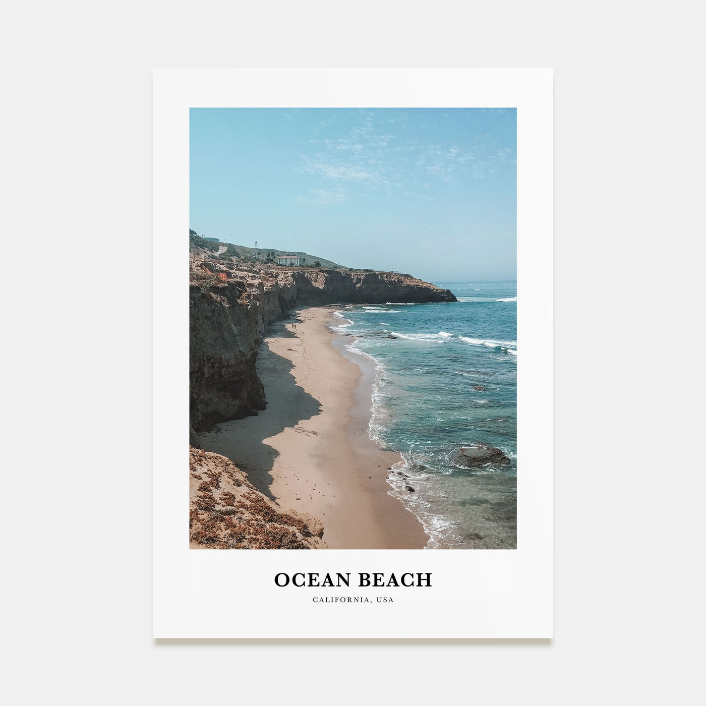 Ocean Beach Portrait Color Poster