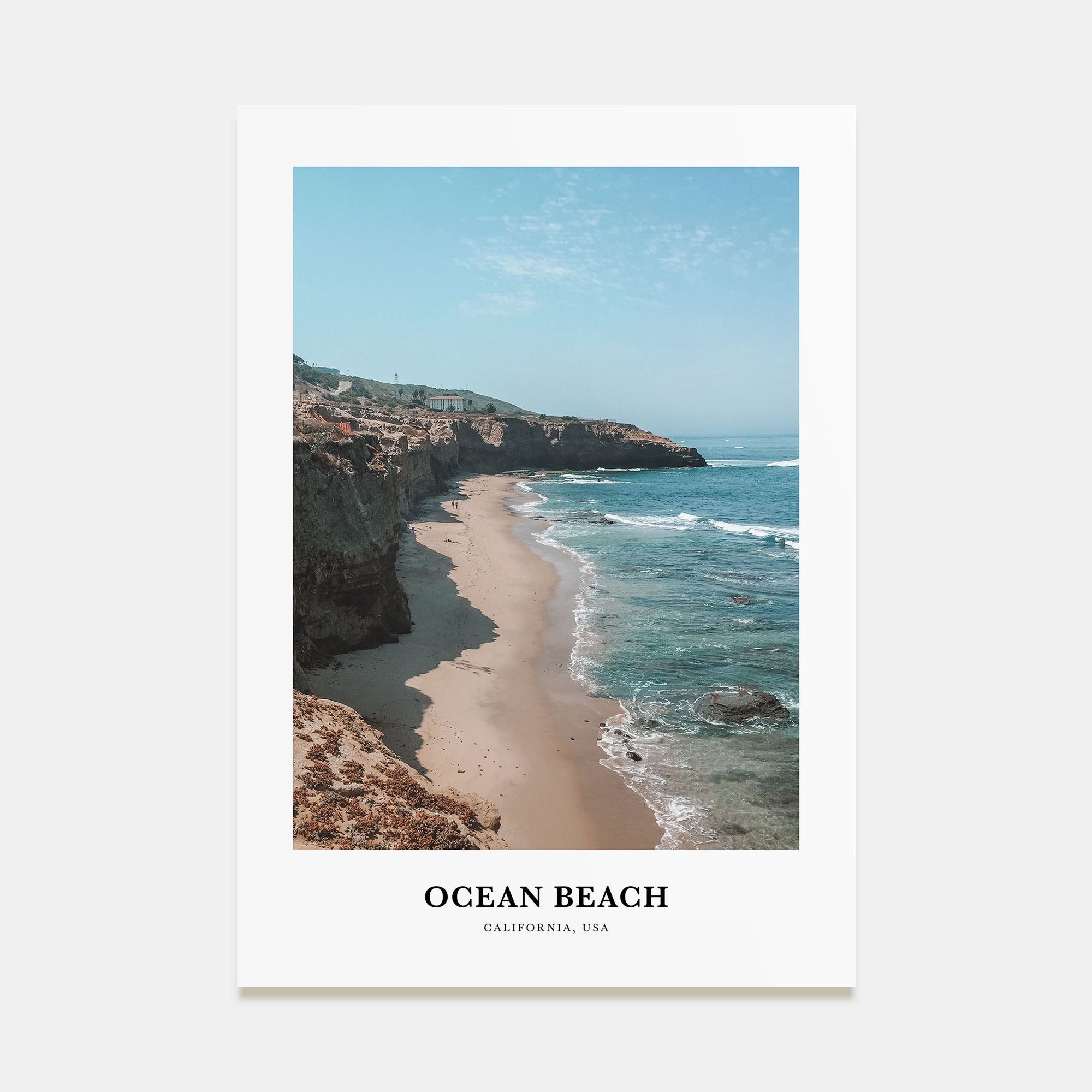 Ocean Beach Portrait Color Poster