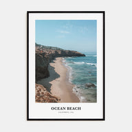 Ocean Beach Portrait Color Poster