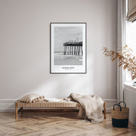 Ocean City, Maryland Portrait B&W Poster