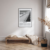 Ocean City, Maryland Travel B&W Poster