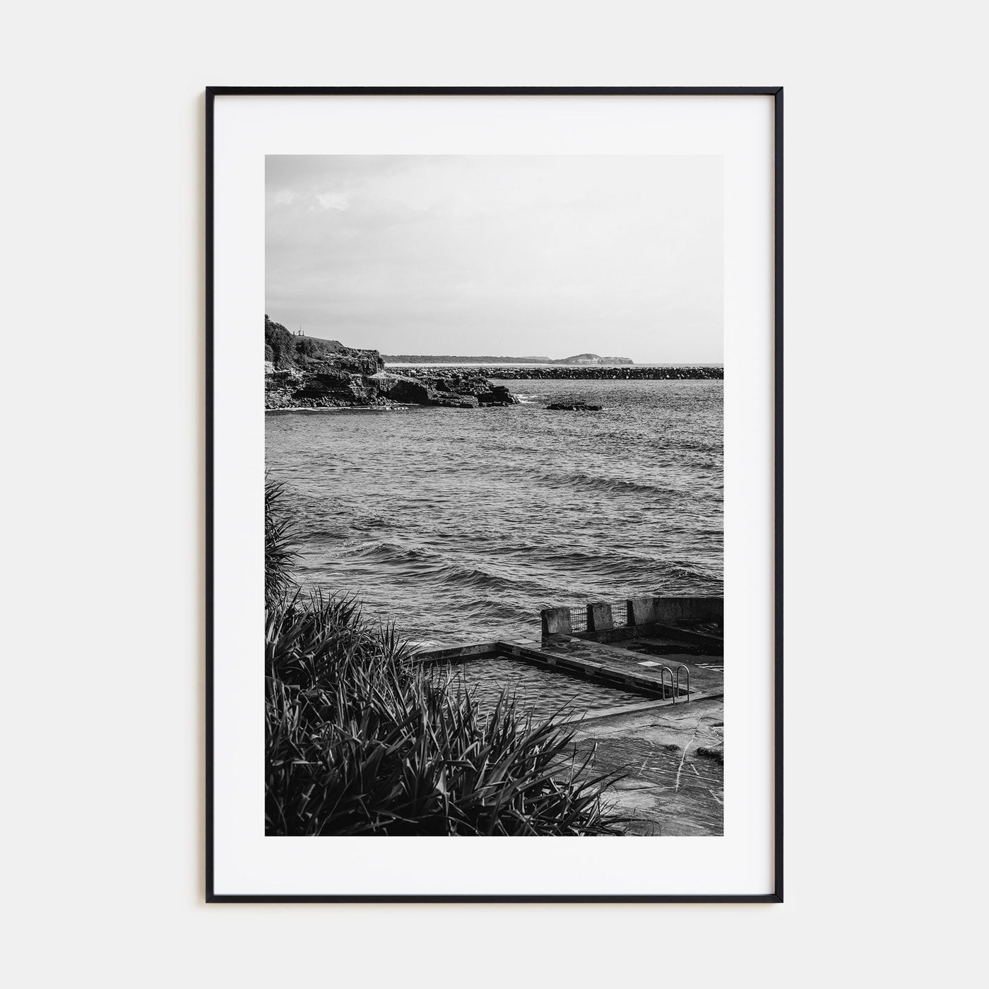 Ocean Pool Photo B&W No 1 Poster