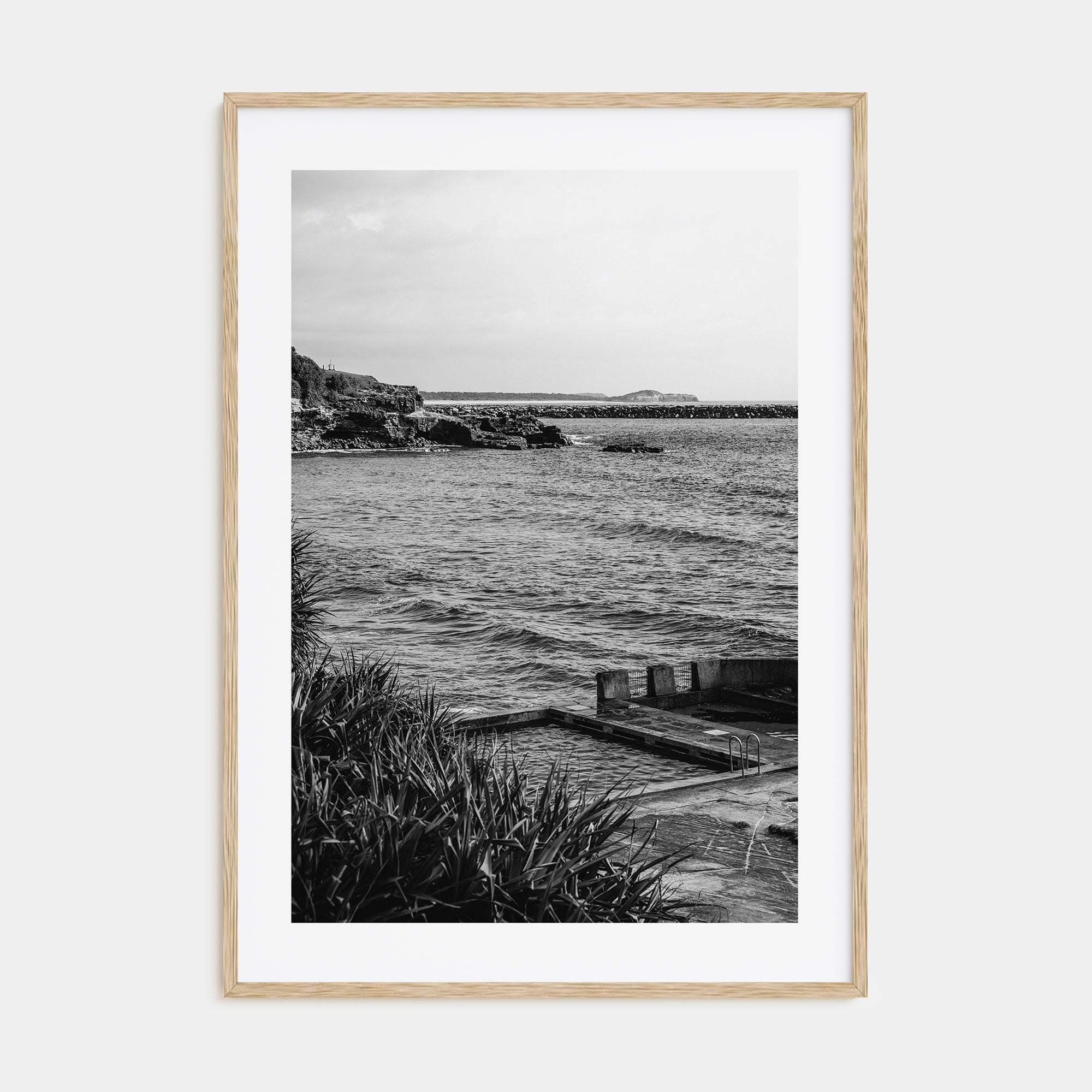 Ocean Pool Photo B&W No 1 Poster