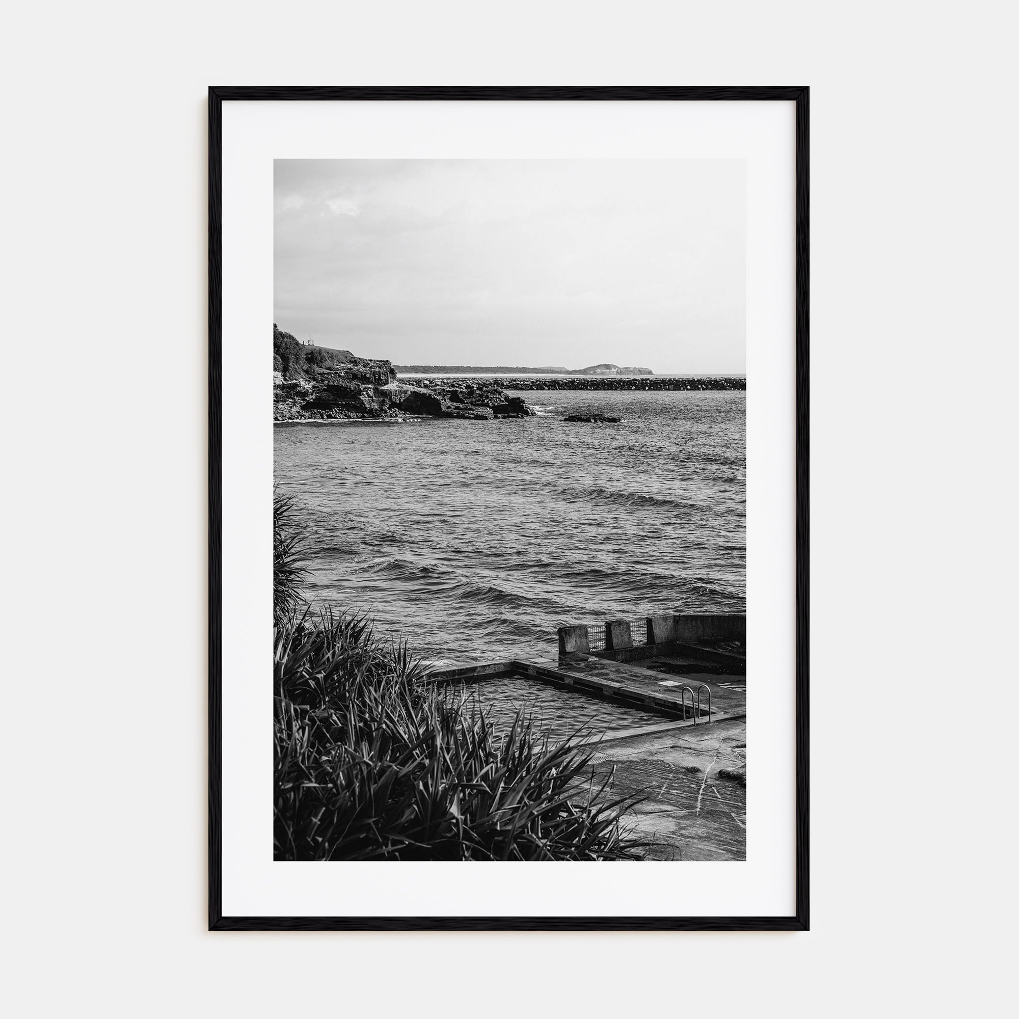 Ocean Pool Photo B&W No 1 Poster