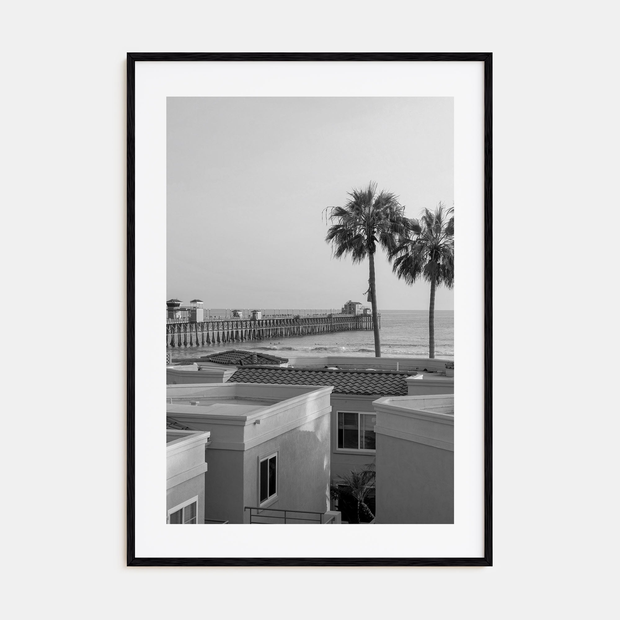 Oceanside Photo B&W No 1 Poster