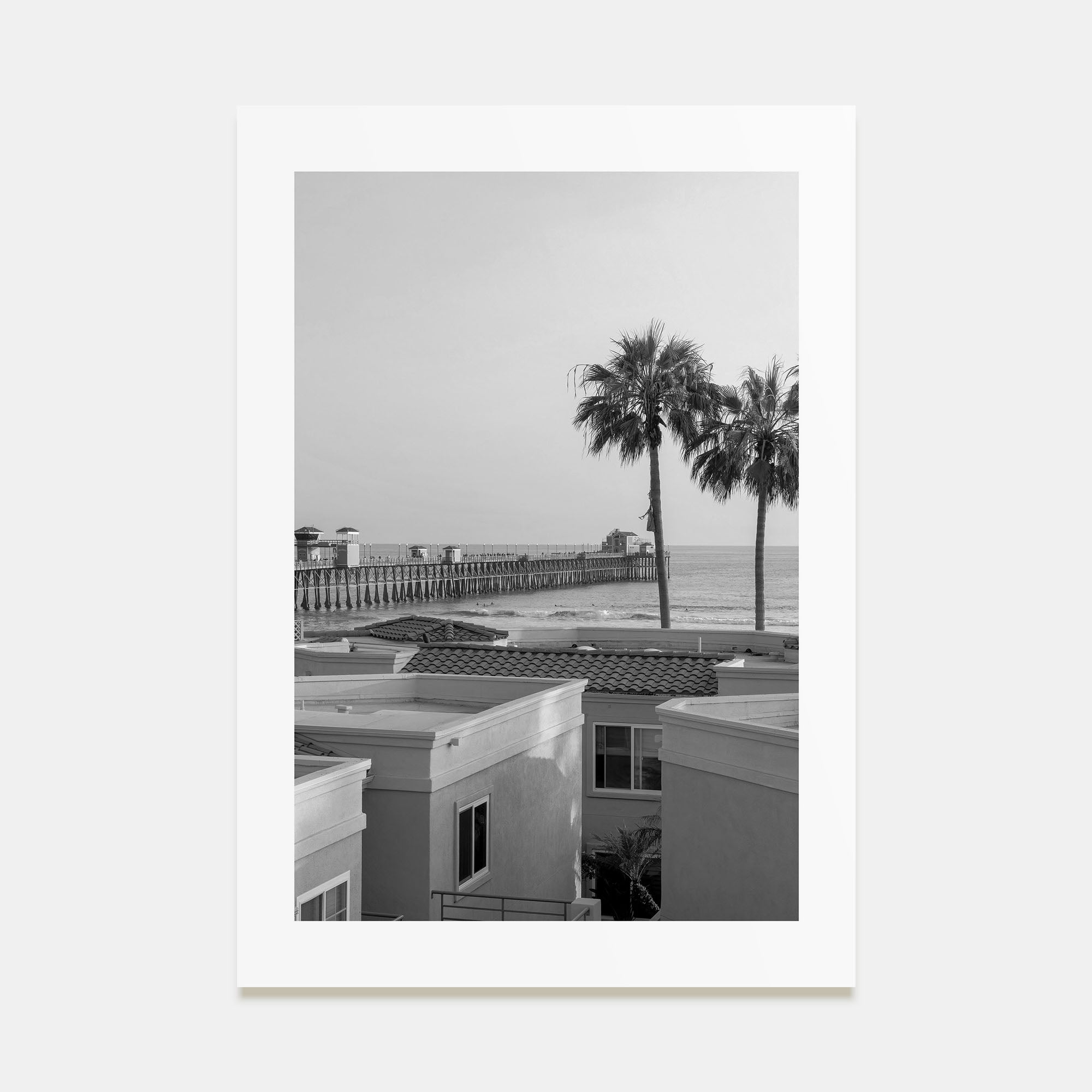 Oceanside Photo B&W No 1 Poster