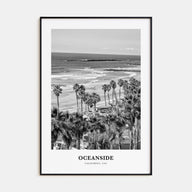 Oceanside Portrait B&W No 2 Poster