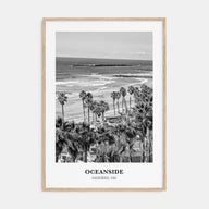 Oceanside Portrait B&W No 2 Poster