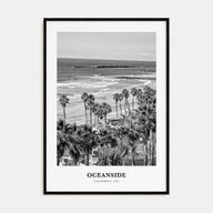 Oceanside Portrait B&W No 2 Poster