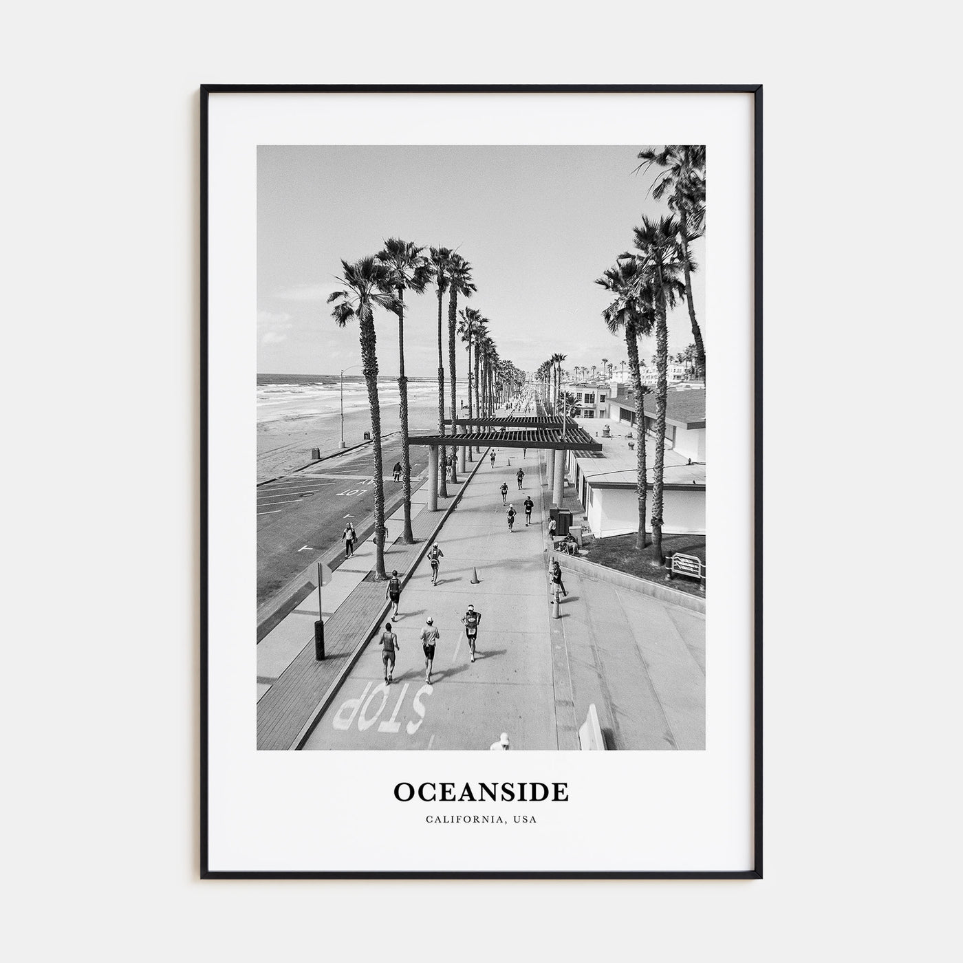 Oceanside Portrait B&W No 3 Poster